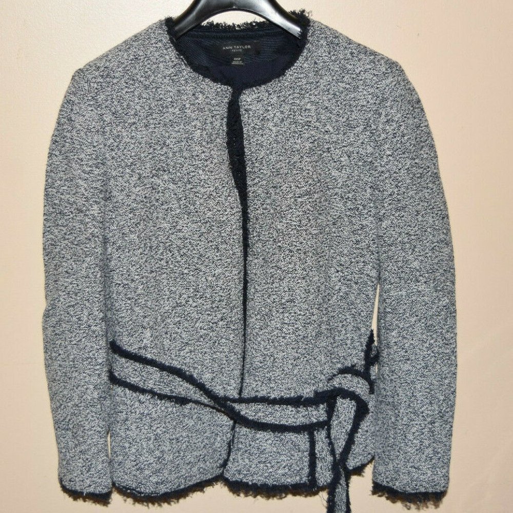 NWOT Ann Taylor Belted Suit Blazer Jacket Petite